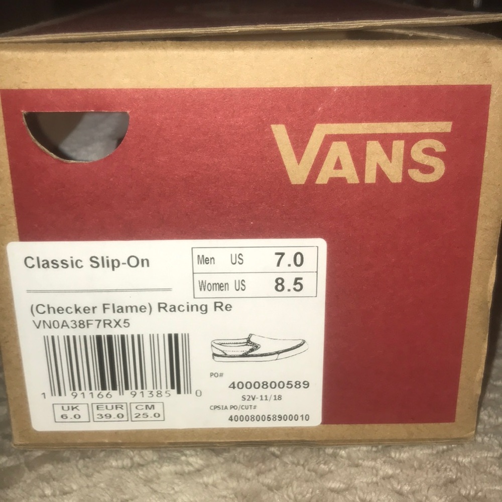Checker flame vans